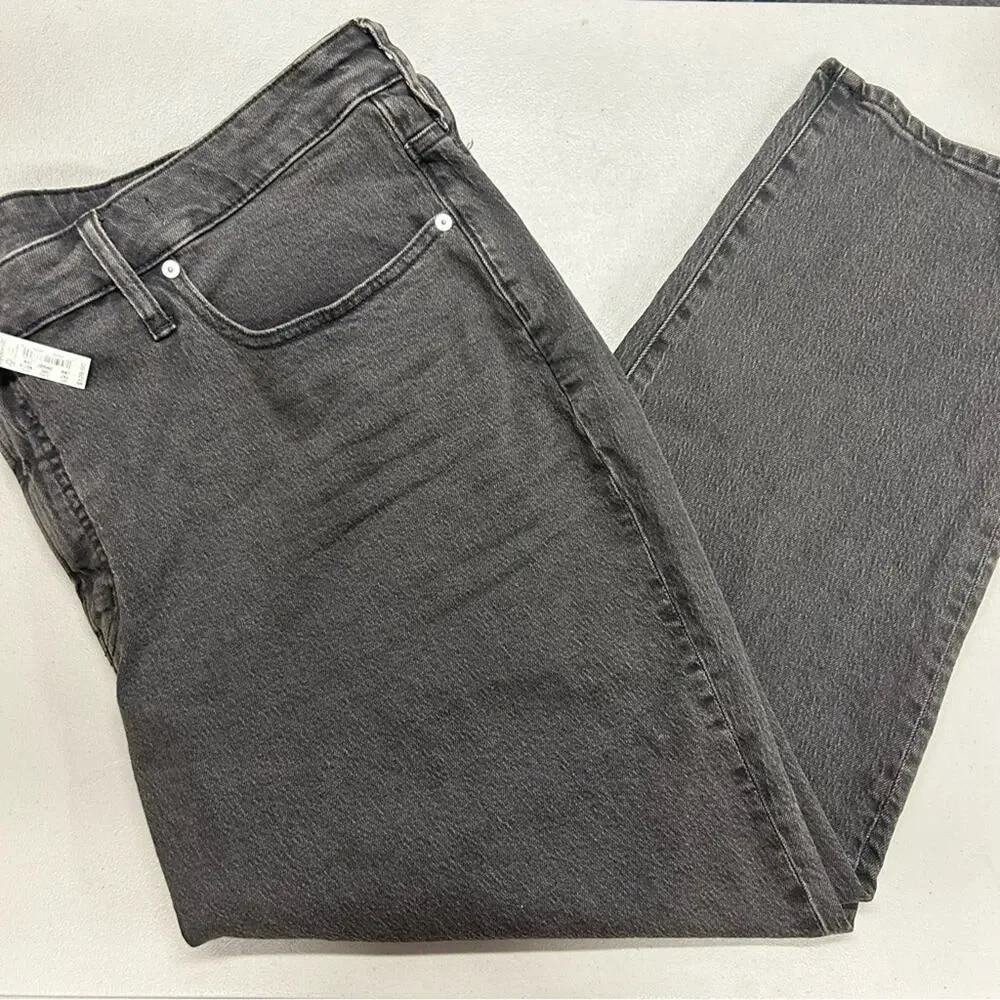 Madewell Perfect Vintage Jean Black Wash Mom Jeans Tapered Legs High Rise 28W